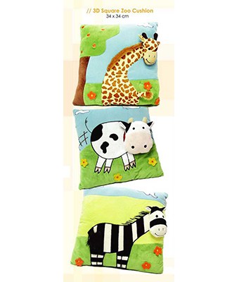 3D Square Zoo Cushion - Tredan Connections