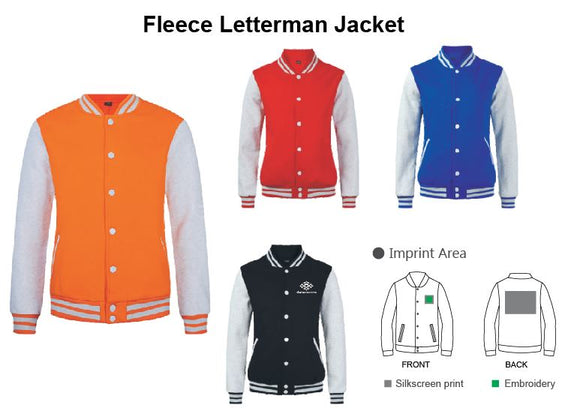 Fleece Letterman Jacket - Tredan Connections