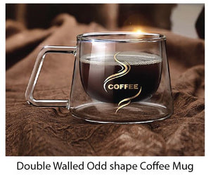Double Walled Odd shape Coffee Mug - Tredan Connections