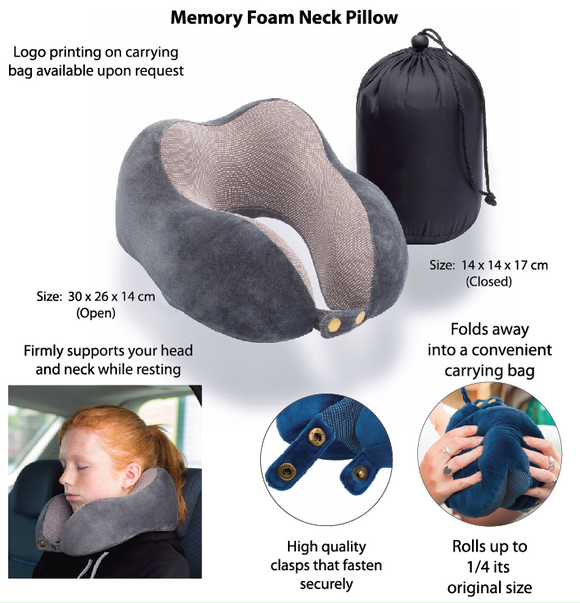 Memory Foam Neck Pillow - Tredan Connections