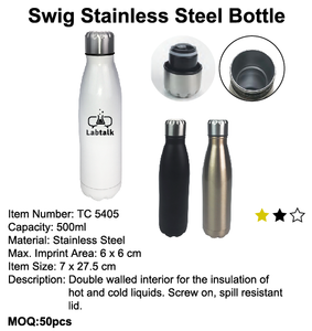 Swig Stainless Steel Bottle - Tredan Connections