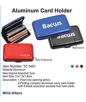 Aluminium Card Holder - Tredan Connections