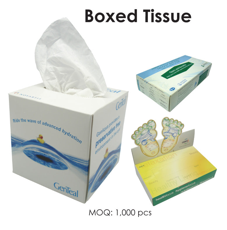 Promotional Tissue Box- Tredan Connections – Tredan Connections Pte Ltd