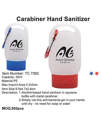 Carabiner Hand Sanitizer - Tredan Connections