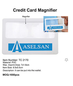 Credit Card Magnifier - Tredan Connections