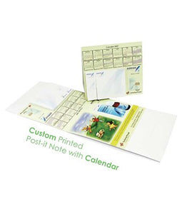 Custom Printed Post-it Note with Calendar - Tredan Connections