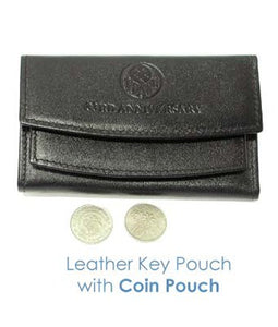 Leather Key Pouch w Coin Pouch - Tredan Connections