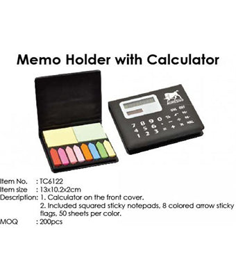 Memo Holder with Calculator - Tredan Connections