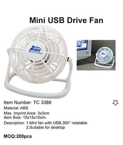Mini USB Drive Fan - Tredan Connections