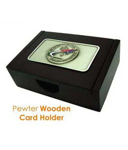 Pewter Wooden Pen Holder - Tredan Connections