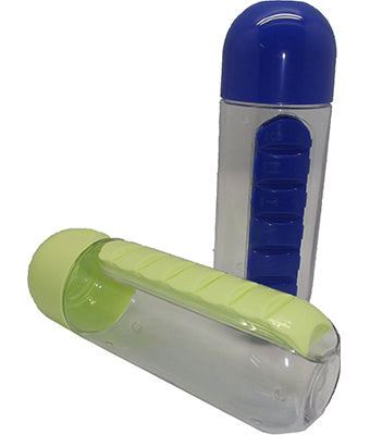 Traveller Bottle with Pill Holder - Tredan Connections