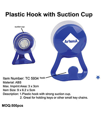 Plastic Hook with Suction Cup - Tredan Connections