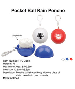 Pocket Ball Rain Poncho - Tredan Connections