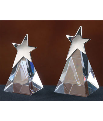 Pyramid Star Crystal Trophy - Tredan Connections