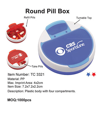 Round Pill Box - Tredan Connections