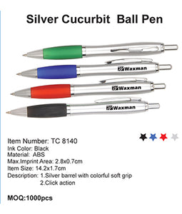 Silver Cucurbit Ball Pen - Tredan Connections