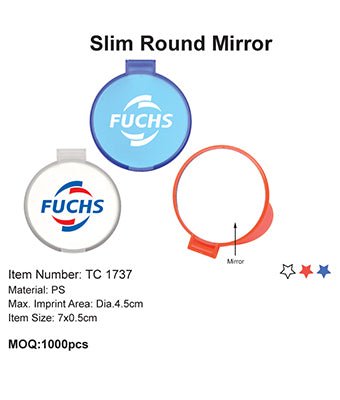 Slim Round Mirror - Tredan Connections