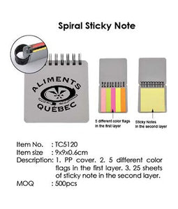 Spiral Sticky Note - Tredan Connections
