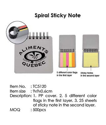 Spiral Sticky Note - Tredan Connections