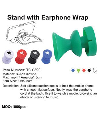 Stand with Earphone Wrap - Tredan Connections