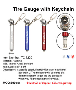 Tire Gauge with Keychain - Tredan Connections