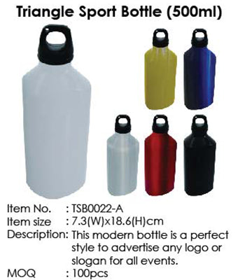 Triangle Sport Bottle (500ml) - Tredan Connections