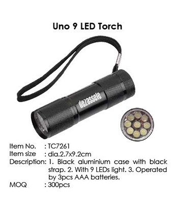 Uno 9 LED Torch - Tredan Connections