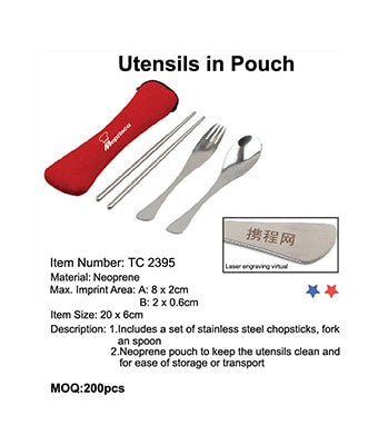 Utensils in Pouch - Tredan Connections
