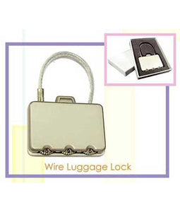 Wire Luggage Lock / Rectangle Metal Coded Lock - Tredan Connections